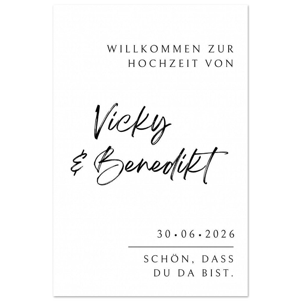 Boho Willkommensschild I Hochzeitsdeko