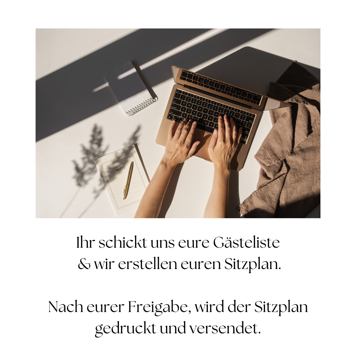 Boho Sitzplan mit Wildblumen "Sophie"